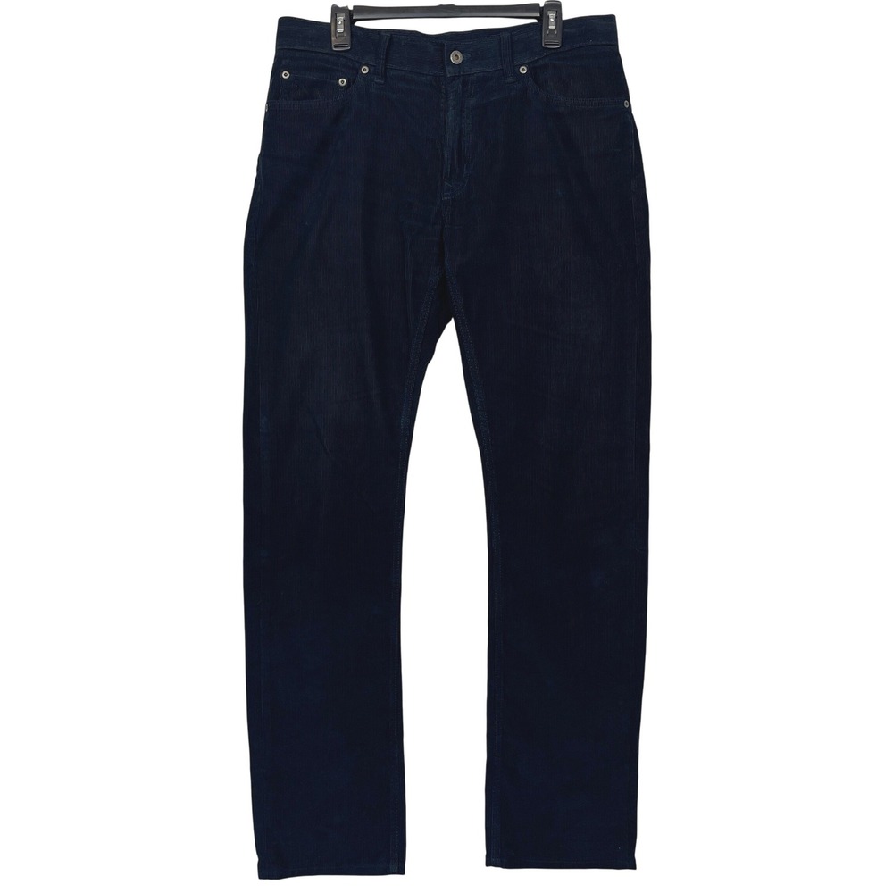 Banana Republic 5 Pocket CORDUROY Pants Mens 33x34 100% Pima Cotton Dark Navy